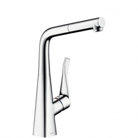 Змішувач для кухні Hansgrohe Metris одноважільний з висувним душем 1/2 дюйма (14821000)