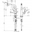 Смеситель для кухни Hansgrohe Metris однорычажный с выдвижным душем 1/2 дюйма (14821000) Луцк