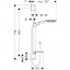 Душовий набір Hansgrohe Raindance Select E 150 3jet/Unica'S Puro 65 см (27856400) Вінниця