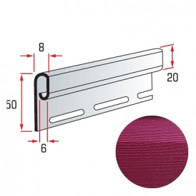 Финишная планка Альта-Профиль KANADA плюс Престиж красная