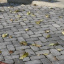 Тротуарная плитка Золотой Мандарин Кирпич Антик 240х160х90 мм полный прокрас серый Ровно