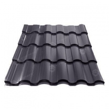 Металлочерепица Сталекс VALENCIA 350/15 0,45 мм PE Китай (Sutor Steel) (RAL8019/серо-коричневый)