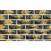 Плитка фасадна Фагот під мармурову цеглу райдужна 250х16х65 мм коричнево-жовто-сірий