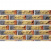 Плитка фасадна Фагот під мармурову цеглу райдужна 250х16х65 мм сіро-жовто-червоний