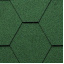 Битумная черепица Kerabit K Тройка однотонная зеленая Львов