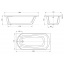 Прямоугольная акриловая ванна DEVIT Sigma 1600х750х420 мм белая (16075130) Киев