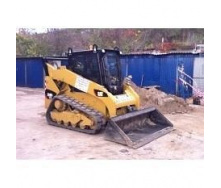 Строительство озера мини-погрузчиком Caterpillar 259 B6