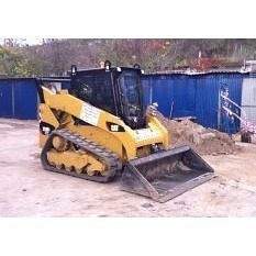Строительство озера мини-погрузчиком Caterpillar 259 B6