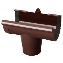 Воронка ринви Rainway 130/100 мм коричнева Хуст