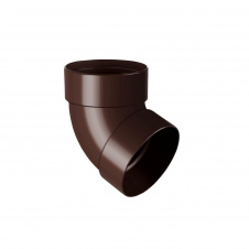 Фото - Отвод двухмуфтовый Rainway 67 градусов 100 мм коричневый Отвод двухмуфтовый Rainway 67 градусов 100 мм коричневый