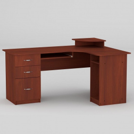 Комп'ютерний стіл Компанит СУ-3 1600х1100х756 мм яблуня