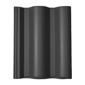 Цементно-піщана черепиця BRAAS Таунас Lumino 420х330 мм чорний