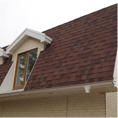 Битумная черепица NORDLAND Top Shingle Premier 1000х337 мм красно-коричневая Чугуев