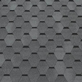 Битумная черепица NORDLAND Top Shingle Smalto 1000х337 мм серая с тенью