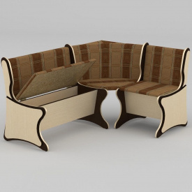 Кухонный уголок Компанит Аргентина 1678х1278 мм венге светлый на венге темном