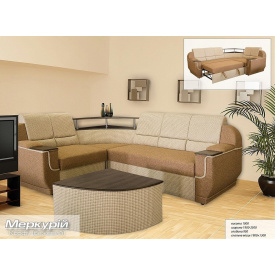 Диван кутовий Меблі-Сервіс Меркурій 1000х1900х2500х950 мм Корфу бежевий
