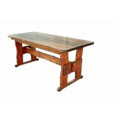 Стол деревянный для дачи 2200х800х770 мм тик Шостка
