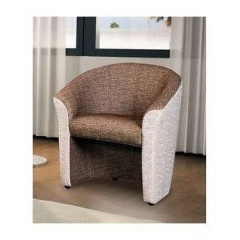 Кресло мягкое Мебель Прогресс Бавариус 730x630x810 мм серо-коричневое Ровно