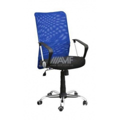 Офисное кресло AMF Аэро HB Line сиденье Сетка черная Неаполь N-20/спинка Сетка синяя 650х650х1170 мм Ужгород