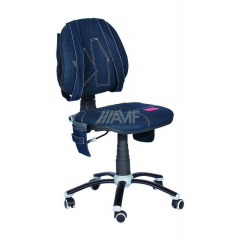Детское кресло AMF Джинс 620x620x880 мм синий Кропивницкий