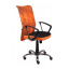 Кресло AMF Аэро HB сетка черная Zeus 045 Orange/сетка лайм-Skyline 64x75x104 см Кропивницкий