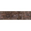 Бордюр Inter Cerama PANTAL 15x50 красно-коричневый (БН 85 022-1) Ровно
