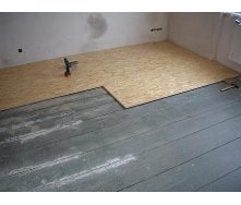 Монтаж плит OSB на деревянный пол
