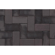 Тротуарная клинкерная плитка АВС-Klinkergruppe Schwarz-bunt 200х100х40 мм (L PK 15)
