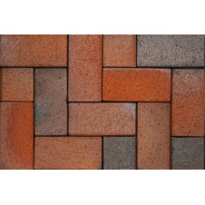 Тротуарная клинкерная плитка АВС-Klinkergruppe Eis. Bunt Gef. 200х100х40 мм (0965)