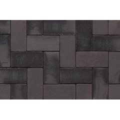 Тротуарная клинкерная плитка АВС-Klinkergruppe Schwarz-bunt 200х100х40 мм (L PK 15) Фастов