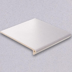 Плитка для ступеней АВС-Klinkergruppe Rugen Weiss 345х310х10 мм Изюм