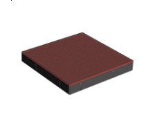 Тротуарна плитка Золотий Мандарин Плита на білому цементі 400х400х60 мм (коричневий)