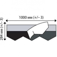 Битумная черепица IKO DiamantShield 284х1000 мм 10 Tile Red Луцк
