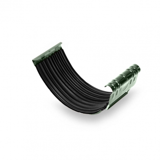 Соединитель желоба на клямер Galeco STAL135 135 мм (RS135-LK-G) (RAL6020/темно-зеленый)