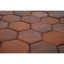 Тротуарна плитка Золотий Мандарин Сота на сірому цементі 140х125х60 мм (бронзовий) Київ