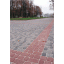 Тротуарна плитка Золотий Мандарин Старе місто на білому цементі 120х40 мм (червоний) Київ