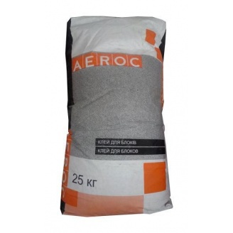 Клейова суміш AEROC Winter для газобетону зимова 25 кг
