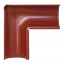 Внутренний угол желоба Акведук Премиум 90 градусов 125 мм темно-красный RAL 3009 Хмельницкий