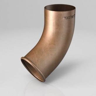 Сливное колено CE Roofart Scandic Copper 87 мм 60 градусов медный