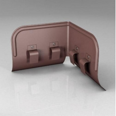Переливозадержатель PP Roofart Scandic Prelaq 150/100 90 градусов коричневый RAL8017 Киев