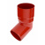 Колено трубы Bryza 150 67 градусов 110,4х218х104,5 мм красный