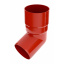 Коліно труби Bryza 125 67 градусів 90,2х145х84,5 мм червоний Луцьк