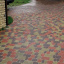 Тротуарна плитка Золотий Мандарин Старе місто 120х40 мм на сірому цементі гірчичний Херсон