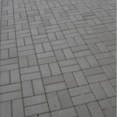 Тротуарная плитка Золотой Мандарин Кирпич стандартный 200х100х80 мм серый Житомир