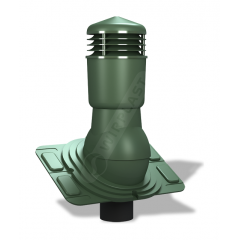 Вентиляционный выход Wirplast Uniwersal К26 110x500 мм зеленый RAL 6020 Житомир