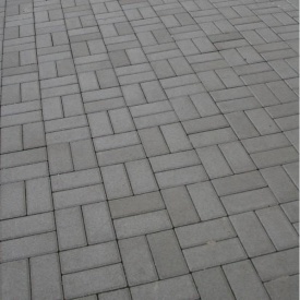 Тротуарна плитка Золотий Мандарин Цегла стандартна 200х100х60 мм сірий