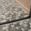 Тротуарна плитка Золотий Мандарин Старе місто 120х60 мм на сірому цементі чорний Ужгород