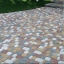 Тротуарна плитка Золотий Мандарин Старе місто 120х60 мм на білому цементі білий Чернівці