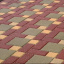 Тротуарная плитка Золотой Мандарин Кирпич стандартный 200х100х60 мм на сером цементе красный Днепр