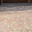 Тротуарна плитка Золотий Мандарин Старе місто 120х60 мм червоний на білому цементі Черкаси